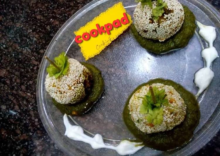 Recipe of Any-night-of-the-week Crispy suprised stuffed falhari balls