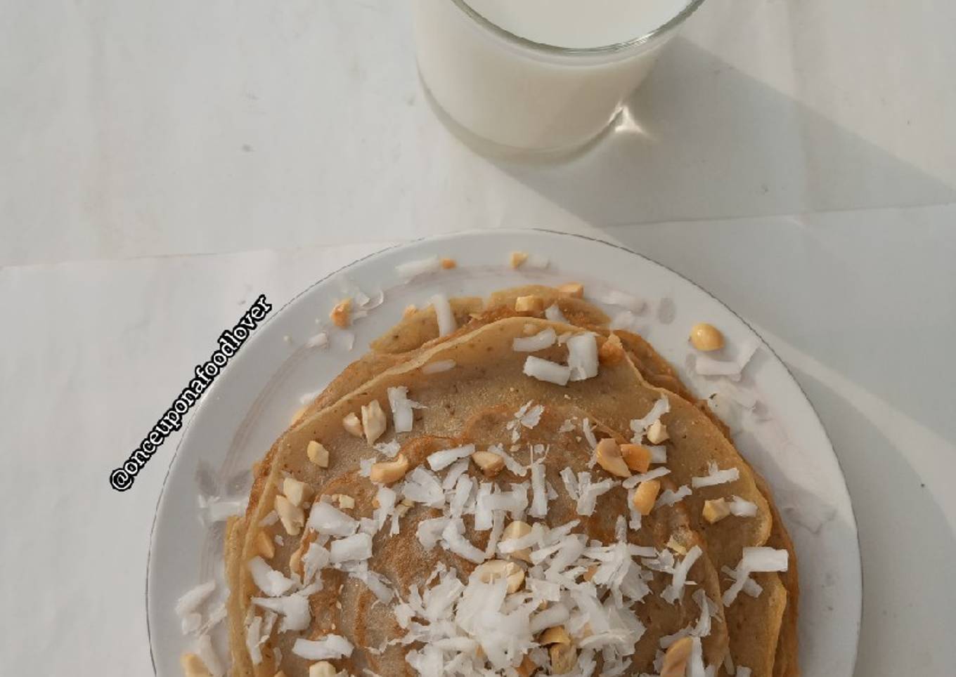 Recipe of Any-night-of-the-week Coconut pancakes with coconut syrup