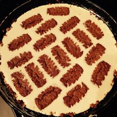 A picture of Non-Alcoholic Tiramisu Cheesecake.