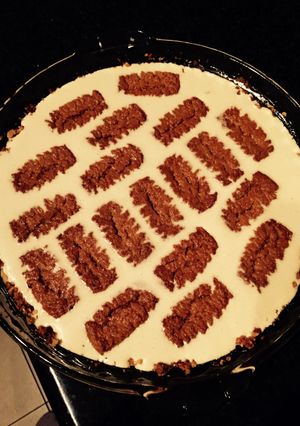 A picture of Non-Alcoholic Tiramisu Cheesecake.