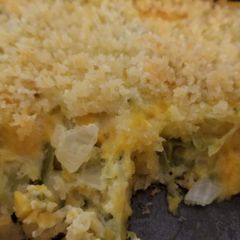 A picture of Garlic Parmesan Zucchini Casserole.