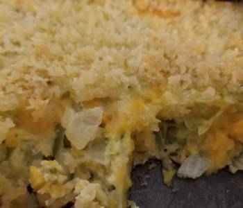 Ready to Serve Garlic Parmesan Zucchini Casserole Delicious and Healthy