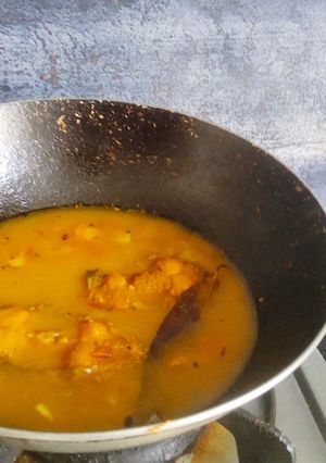 A picture of Fish curry.