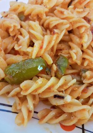 A picture of Capsicum,onion,tomato 🫑 paste.