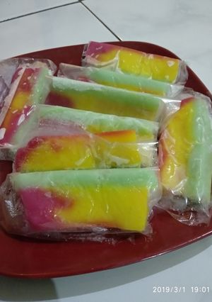 Foto resep Es kue gabus/lapis pelangi