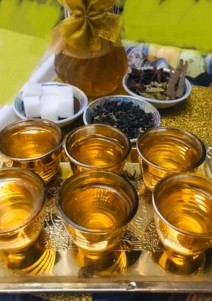 A picture of Peshawari kehwa(green 🍵 tea).