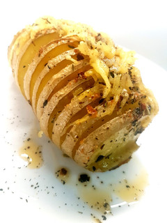 Una foto de Patatas Hasselback
