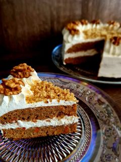 Almás-Diótorta Tejszínes-mascarpone krémmel recept fotója