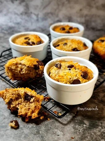 Cara Mudah Menyiapkan Resep Banana Muffin Simple &amp; Yummy yang Uenak Anti Ribet, Uenak Banget