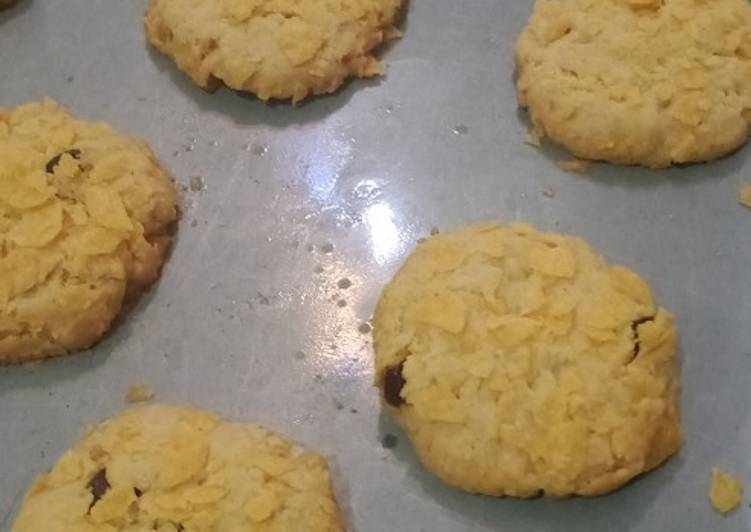 Bagaimana Menyiapkan Cornflakes Cookies, Enak