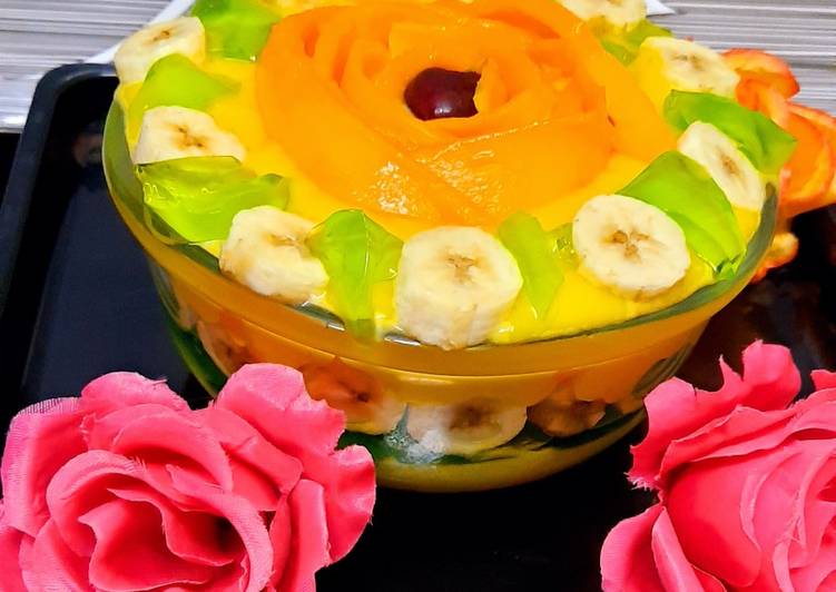 Mango custard trifle ?キ?キ
