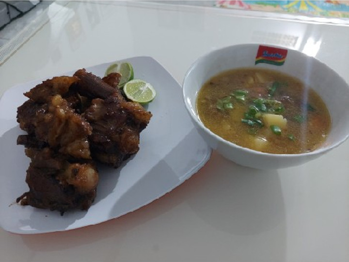 Resep Sup buntut + buntut bakar Anti Gagal