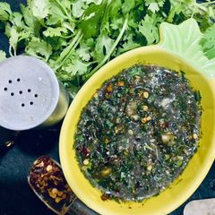 Chimichuri sauce A picture of Chimichuri sauce.