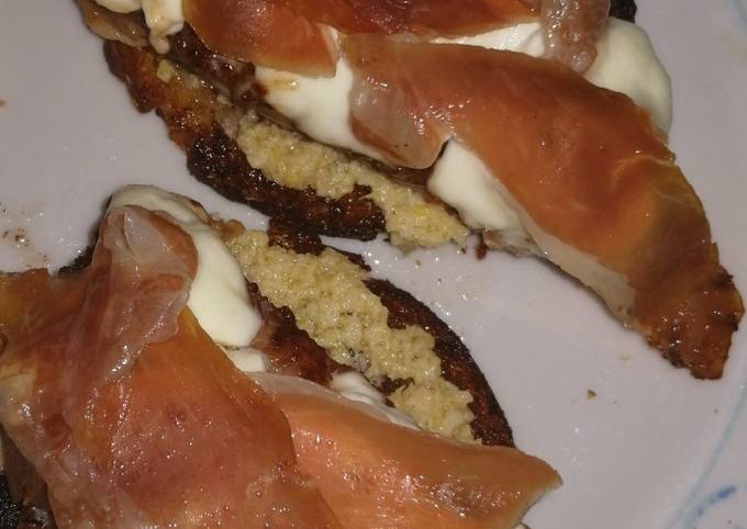 Panino (ignorante) con humburger e prosciutto