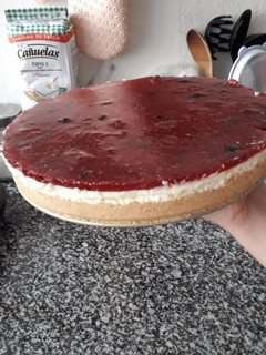 Una foto de Cheesecake de frutos rojos o oreo ¡¡ sin horno!!