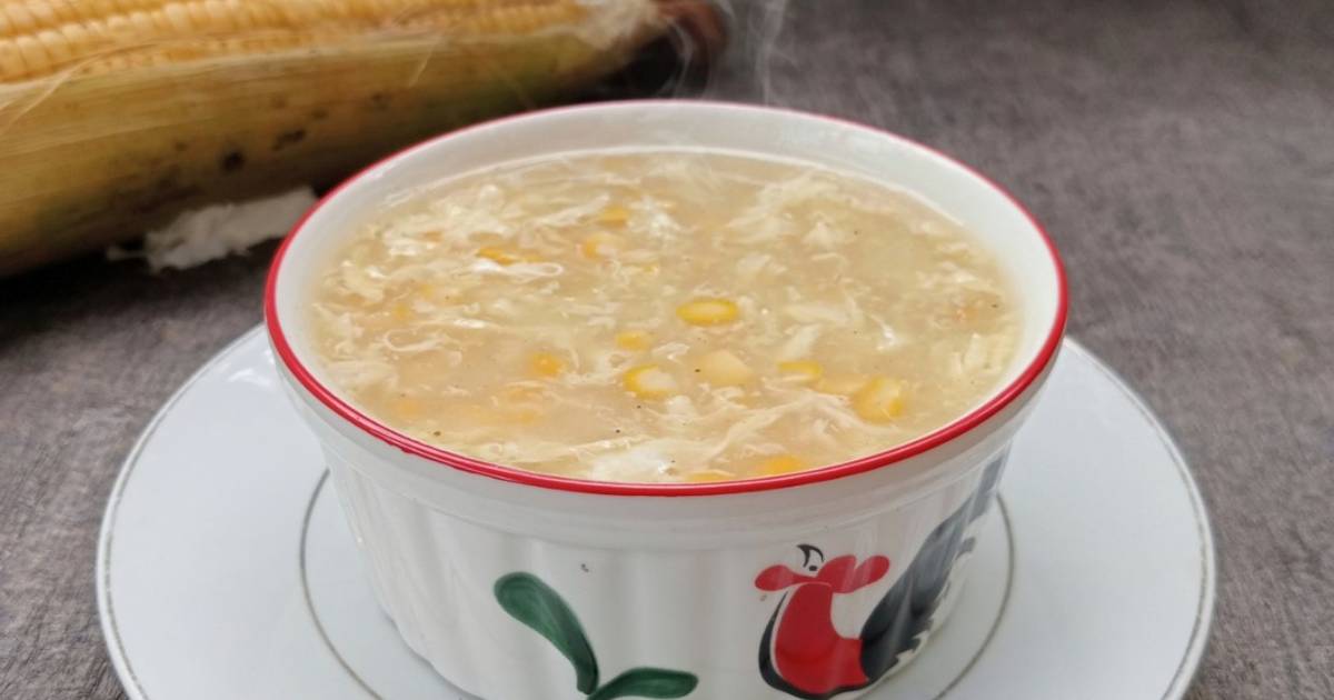 Resep Sup Jagung Telur Paling Praktis dan Simple