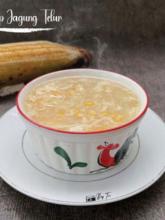Foto resep Sup jagung telur