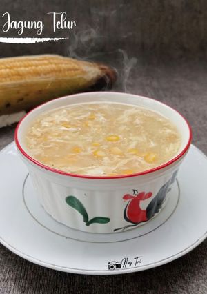 Foto resep Sup jagung telur