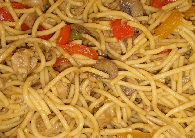 How to Make Perfect Chinese noodles with chicken and veggies