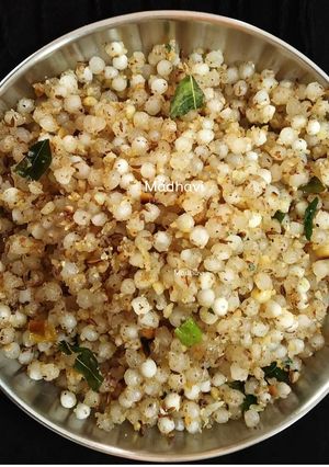 A picture of Sabudana khichdi.