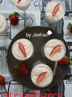 Foto resep Strawberry No Bake Cheesecake