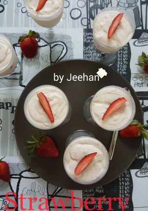 Foto resep Strawberry No Bake Cheesecake