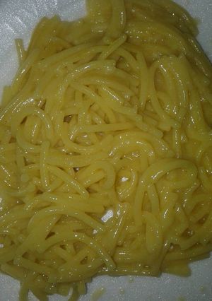 Una foto de Fideos con mantequilla