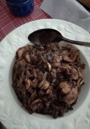 Una foto de Calamares encebollados