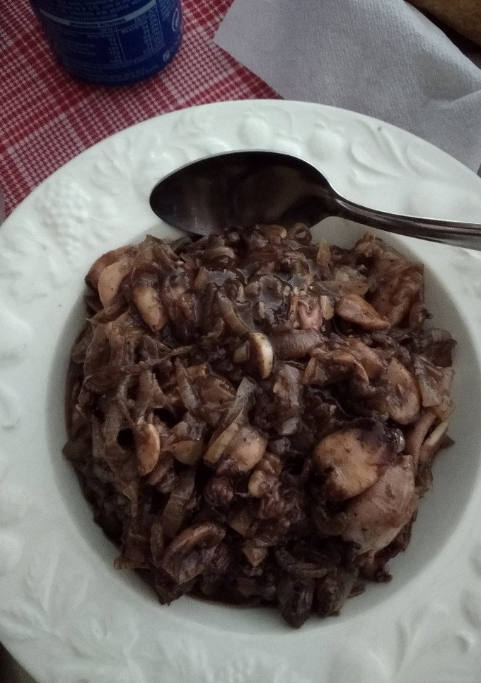Una foto de Calamares encebollados