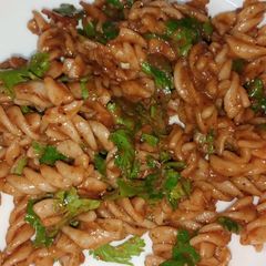 A picture of Red Sauce pasta.