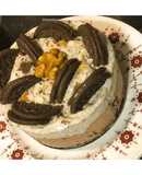Eggless: Oreo Chocolate Vanilla Ice Cream Cake