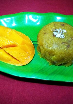 मँगो शिरा (Mango Sheera Recipe In Marathi) रेसिपी चे मुख्य फोटो 