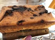 Una foto de budin de banana con stevia