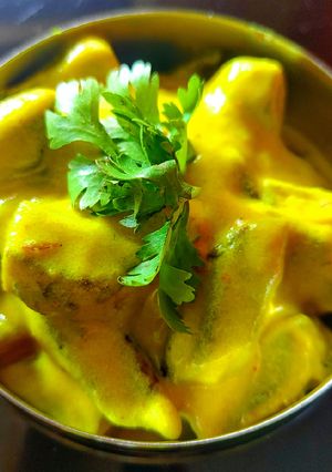 A picture of Dahi Bhindi.