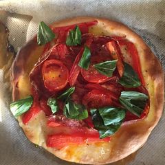 A picture of Chorizo Pizza.