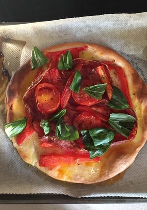 A picture of Chorizo Pizza.