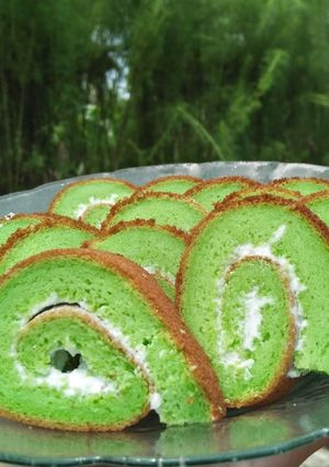 Foto resep Bolu gulung pandan lembut sederhana
