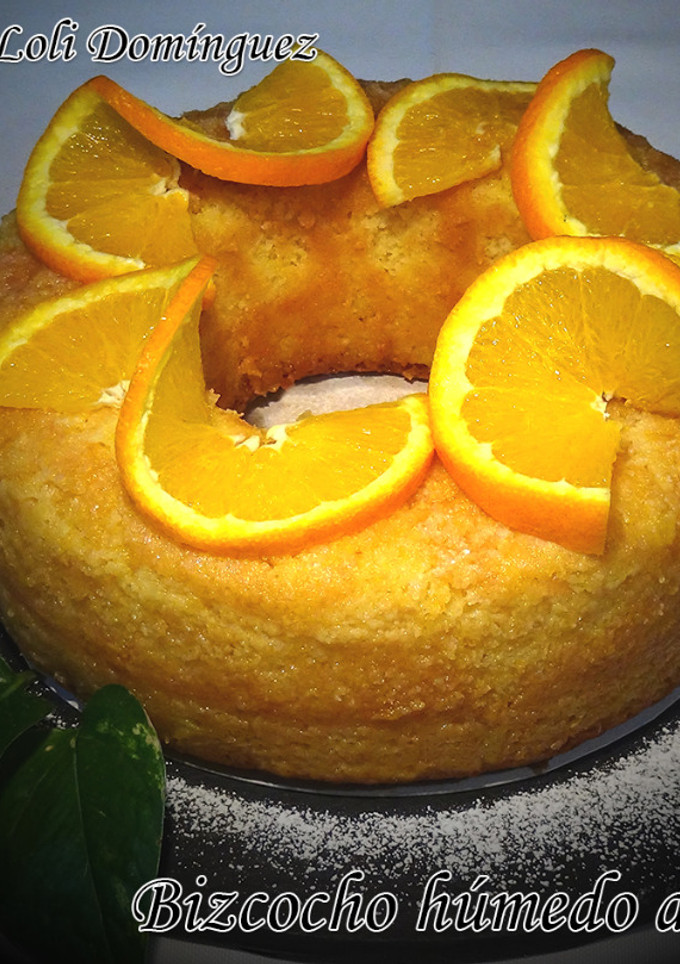 Una foto de Bizcocho húmedo de naranja