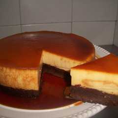 Una foto de Chocoflán