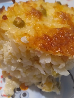 Mozzarellás sült rizs recept fotója