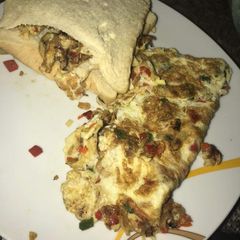 A picture of Bread and Fried Egg.