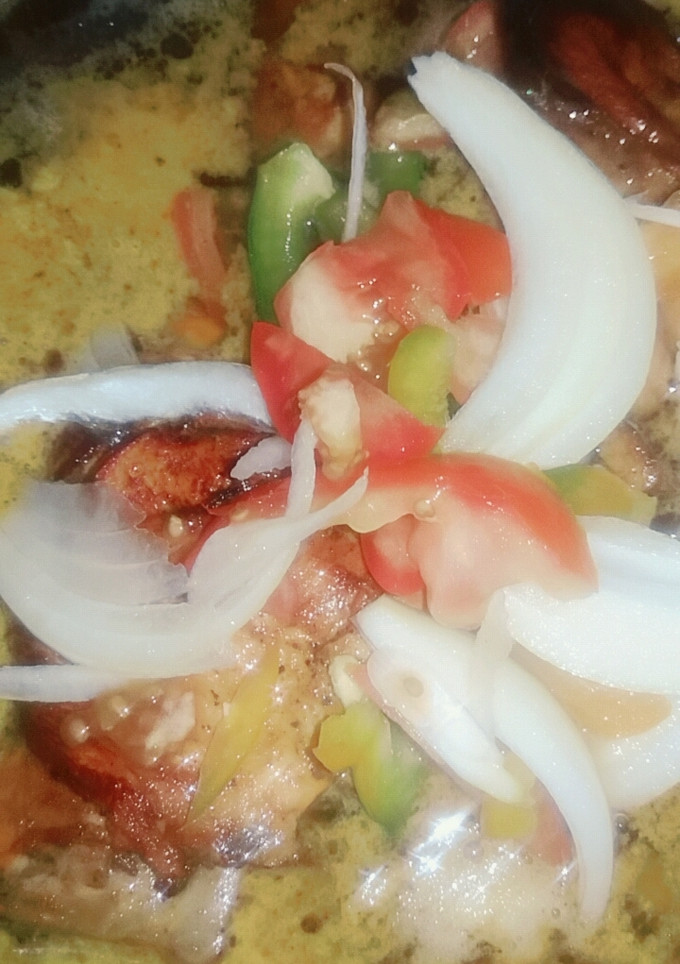Una foto de Pollo con azúcar y mostaza