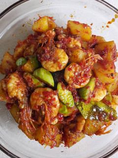 Foto resep Udang balado pete kentang