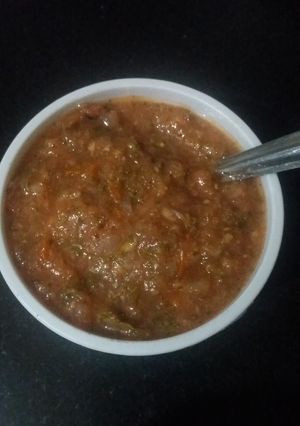 A picture of Guava mint Chutney.