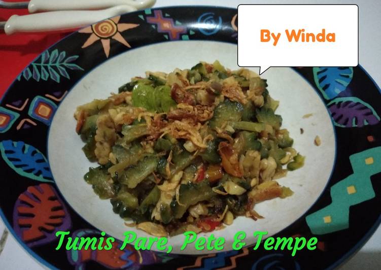 004. Tumis pare, tempe &amp; pete