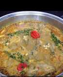Frijoles blancos con pollo caribeño