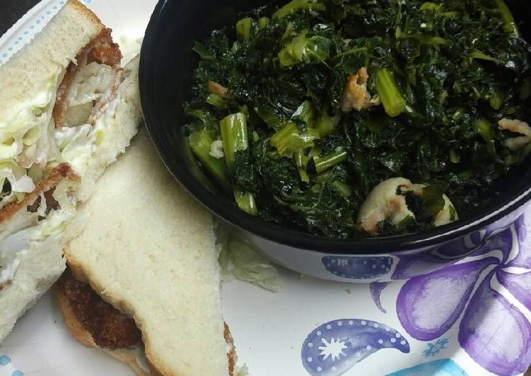 Recipe of Favorite Kale and Fish Sandwiches, or the backup plan