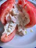 Tomate relleno de burrata