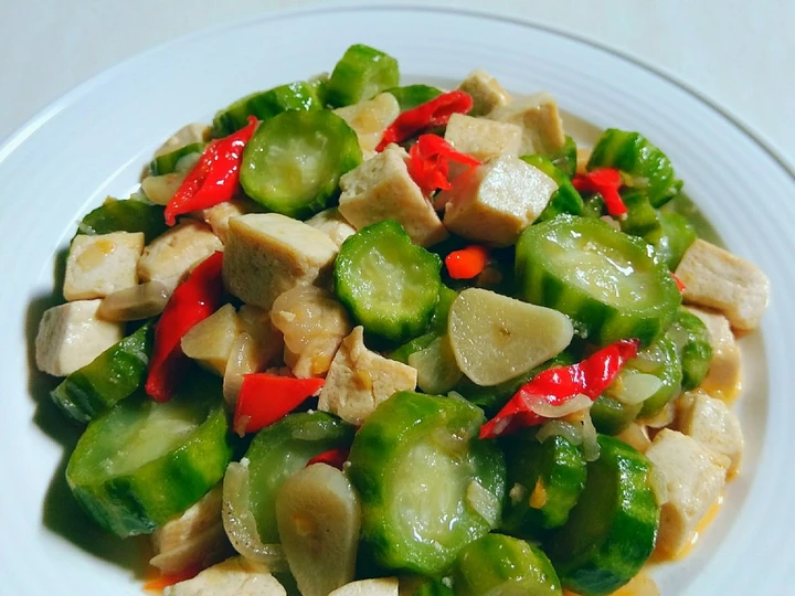 Langkah Gampang Membuat Resep Cah Gambas Tahu Putih yang  Bikin Ketagihan Anti Ribet, Mantap Sekali