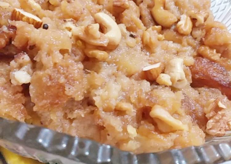Recipe of Speedy Bread halwa